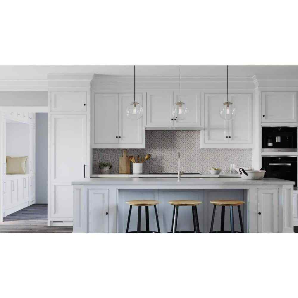Progress Lighting Atwell Brushed Nickel Clear Glass Globe Pendant Hanging Light
