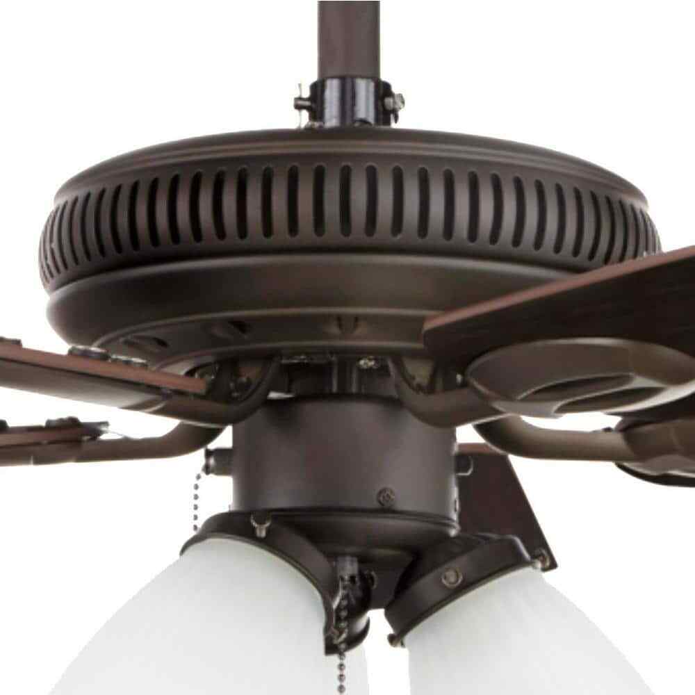 Hampton Bay Glendale 42 in. LED Indoor Oil-Rubbed Bronze Ceiling Fant