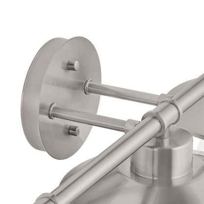 Hampton Bay Northmoore 26 in. 3-Light Brushed Nickel Bathroom Vanity Light