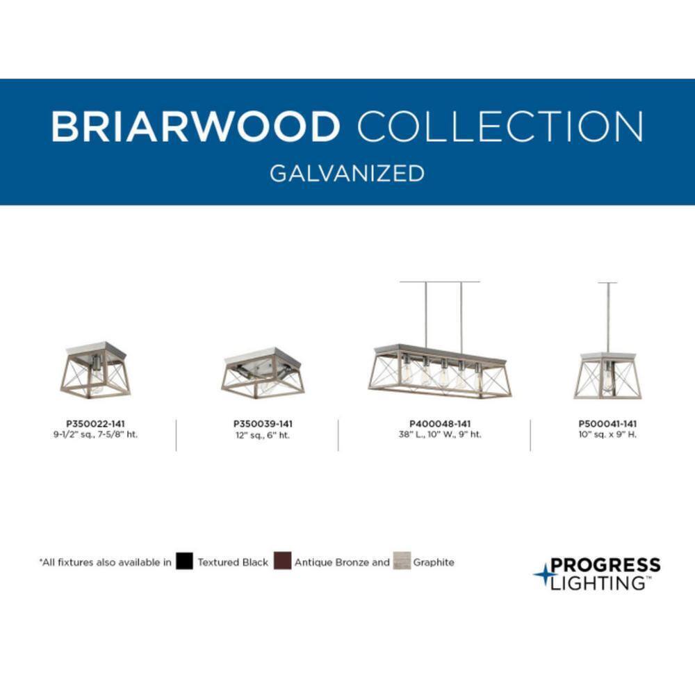 Progress Lighting Briarwood Collection 1Light Bleached Oak Kitchen Ceiling Light