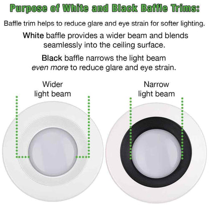 CE 6 in. CCT 30 Lighting Options Integrated Integrated LED Recessed Light Trim