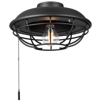 Hampton Bay Universal Matte Black Ceiling Fan LED Light Kit 52229
