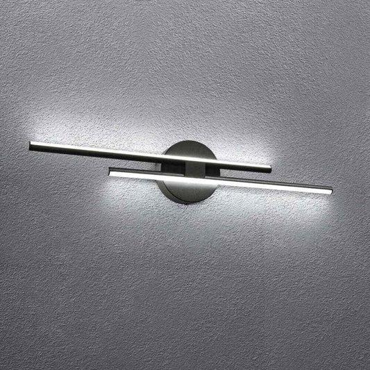 EDISLIVE Bourget Black Modern LED Bath Vanity Light Bar Wall Sconce