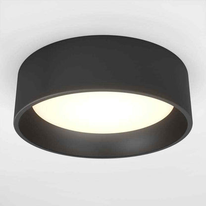 Artika Alton Modern Black LED 3 CCT Flush Mount Ceiling Light Fixture