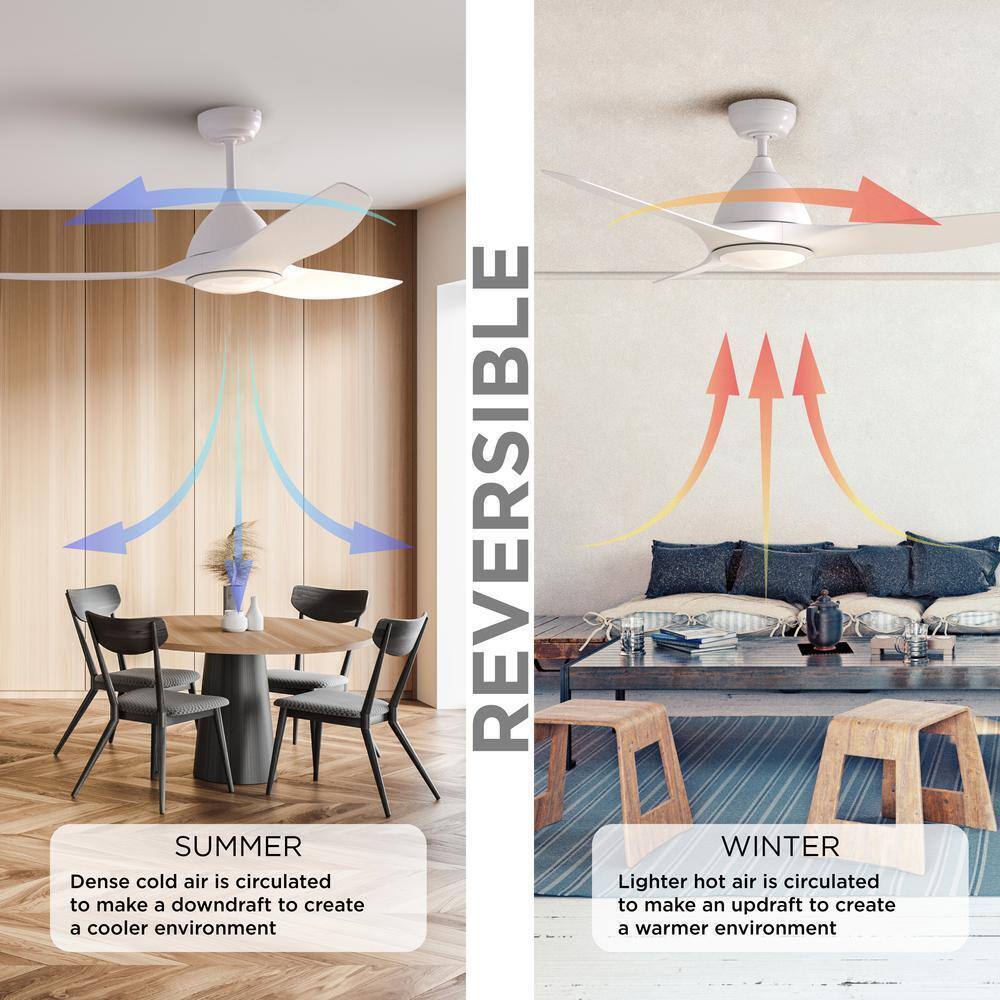 ProMounts Smart WiFi LED 52 in. Ceiling Fan with Light and Remote.  Alexa Google