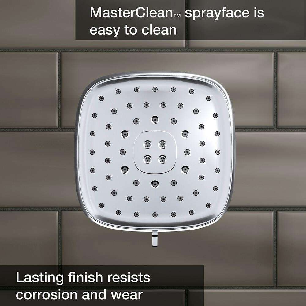 KOHLER Fordra 3-Spray Patterns 6.817 in. Wall Mount Fixed Shower Head