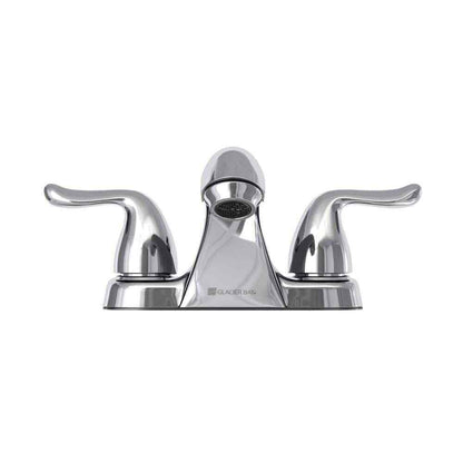 Glacier Bay Constructor 4 in. Centerset 2-Handle Bathroom Faucet in Chrome