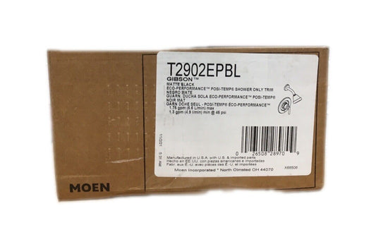 MOEN Gibson 1-Handle Posi-Temp Shower Only Faucet Trim Kit Matte Black