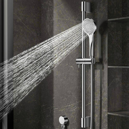 HOMLUX 4-Spray Patterns w/ 2.5 GPM 8 in. Wall Mount Dual Shower Head in Chrome