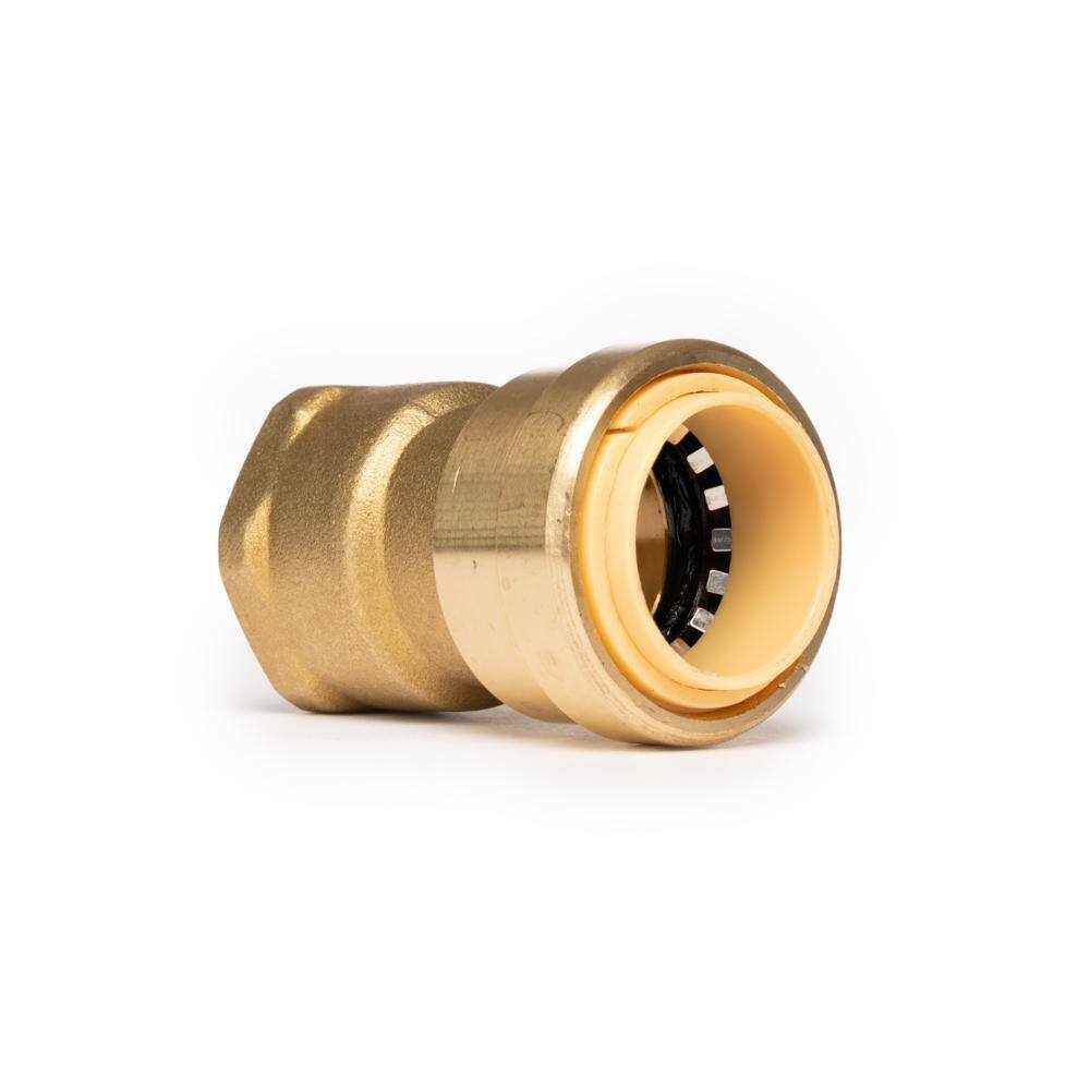 QUICKFITTING 3/4 in. Brass Push-to-Connect x FIP Adapter Fitting (4-Pack)