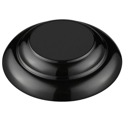 Golden Lighting Duncan Collection 1-Light Black Flush Mount w/ Matte Black Shade