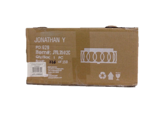 JONATHAN Y Aria 12.25 in. 2-Light Oil Rubbed Bronze Metal LED Flush Mount