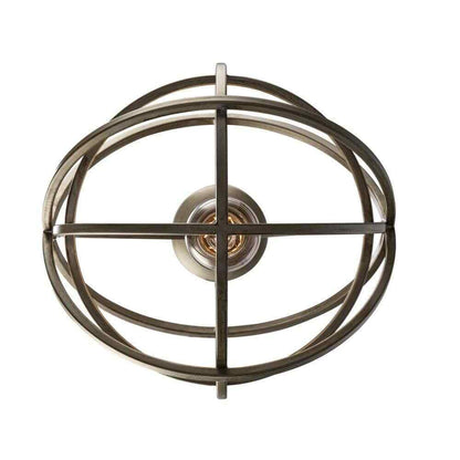 Home Decorators Sarolta Sands Silver Leaf Mini Pendant Light Fixture Caged Orb