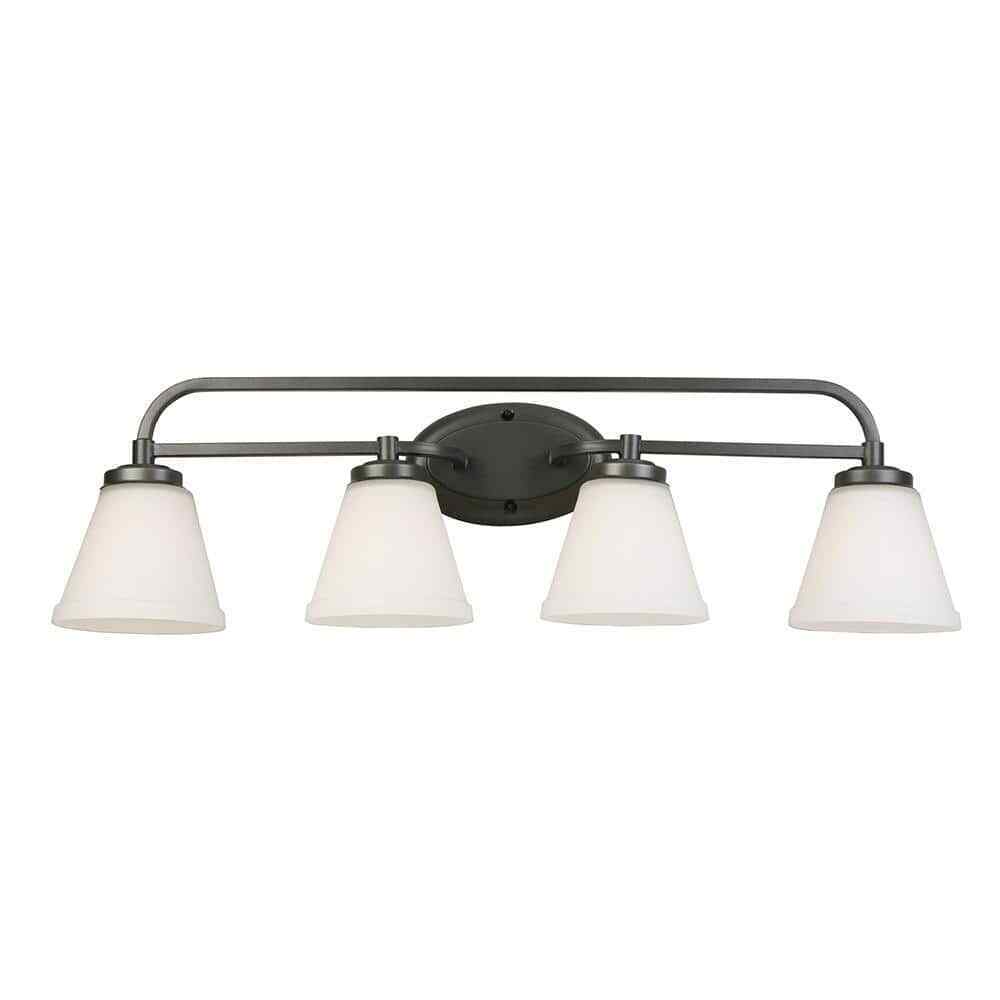Eglo Mayview 4-Light Graphite Bathroom Vanity Light