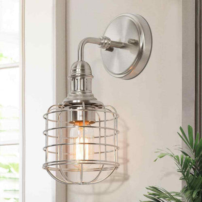 LNC Nickel Bathroom Vanity Light Nautical Wall Sconce