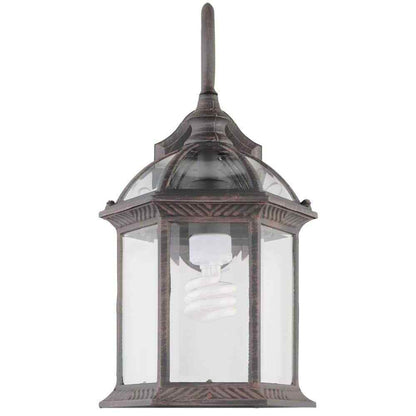 Hampton Bay Wickford Weathered Bronze Wall Light Fixture w/ Clear Glass (2-Pack)