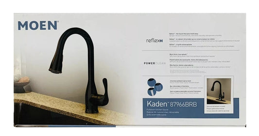 MOEN Kaden Pull-Down Sprayer Kitchen Faucet Power Clean in Mediterranean Bronze