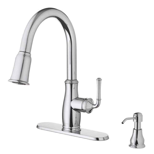 Glacier Bay Pull Down Kitchen Faucet Chrome Kagan 21-K153KCP-GB