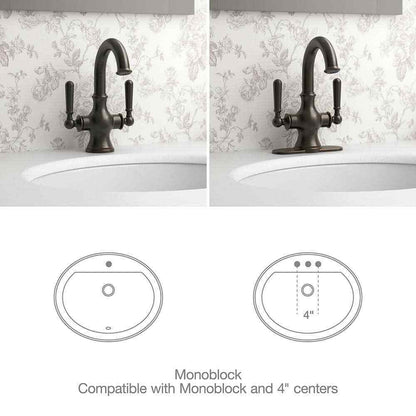 KOHLER Capilano Monoblock 2-Handle Single Hole 4 in. Centerset Bathroom Faucet