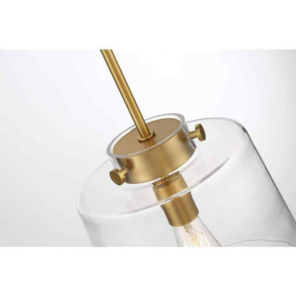 Hampton Bay Mullins 10 in. Gold Pendant Light Kitchen Pendant Lighting