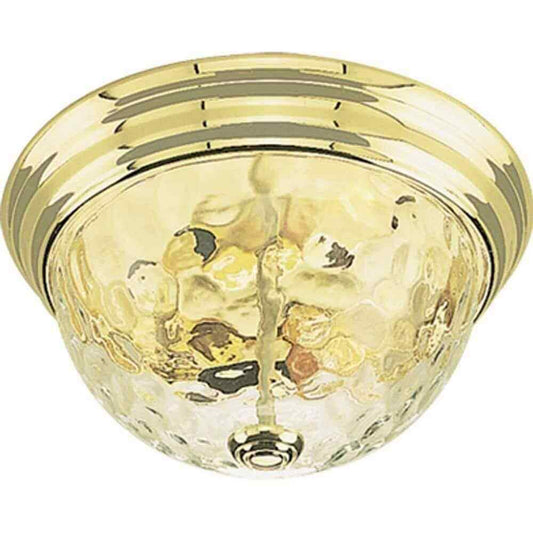 Volume Lighting 2-Light Polished Brass Flush Mount V7542-2