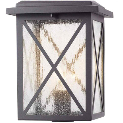 Home Decorators Wythe 1-Light Black Outdoor Lamp Post Light Fixture
