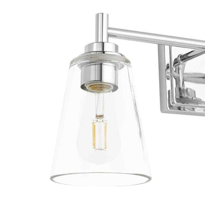 Hampton Bay Wakefield 22.5 in. 3-Light Chrome Vanity Light