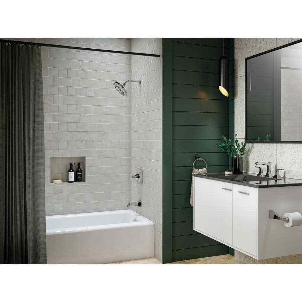 KOHLER Bellerose 3-Spray Patterns 1.75 GPM 8 in. Wall Mount Fixed Shower Head
