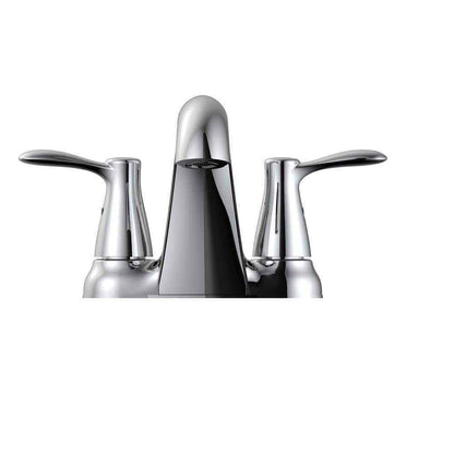 Glacier Bay Gable 4 in. Centerset 2-Handle Mid-Arc Bathroom Faucet in Chrome