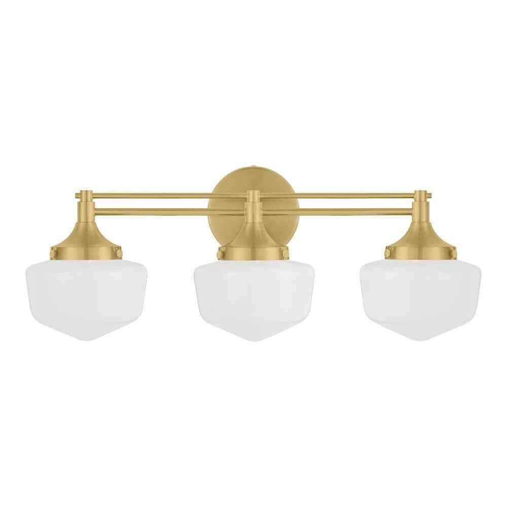 Home Decorators Collection Maybry 3-Light Brushed Gold Vanity Light