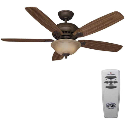 Hampton Bay Southwind 52 in. LED Indoor Venetian Bronze Ceiling Fan