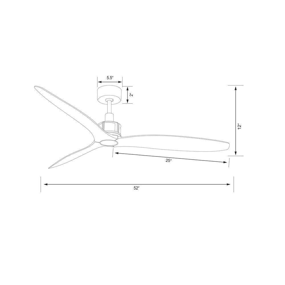 Lucci Air Viceroy 52 in. Oil Rubbed Bronze and Dark Koa Ceiling Fan