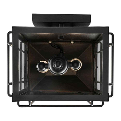 Monteaux Lighting Bel Air 17 in. 2-Light Black Outdoor Wall Light Fixture