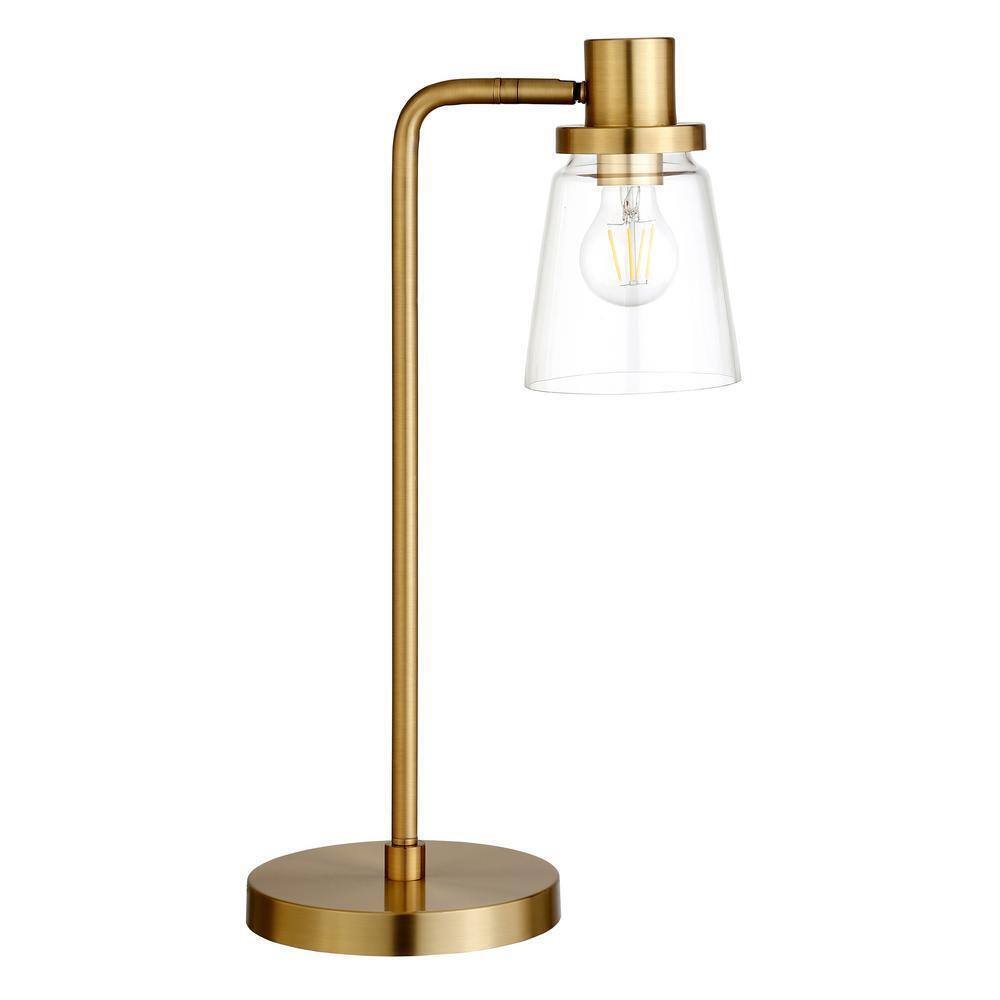 Meyer&Cross Granville 21 in. Brass Table Lamp with Glass Shade TL1020
