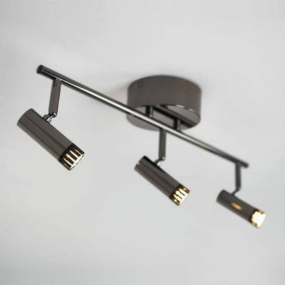 Artika Era 2ft. 3-Light Black Industrial Integrated LED Fixed Track Lighting Kit
