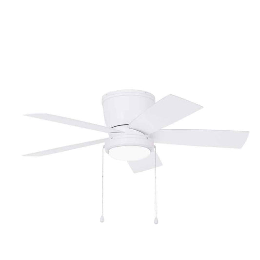 Home Decorators Arleigh 44 in. LED Outdoor White Ceiling Fan w/ Light