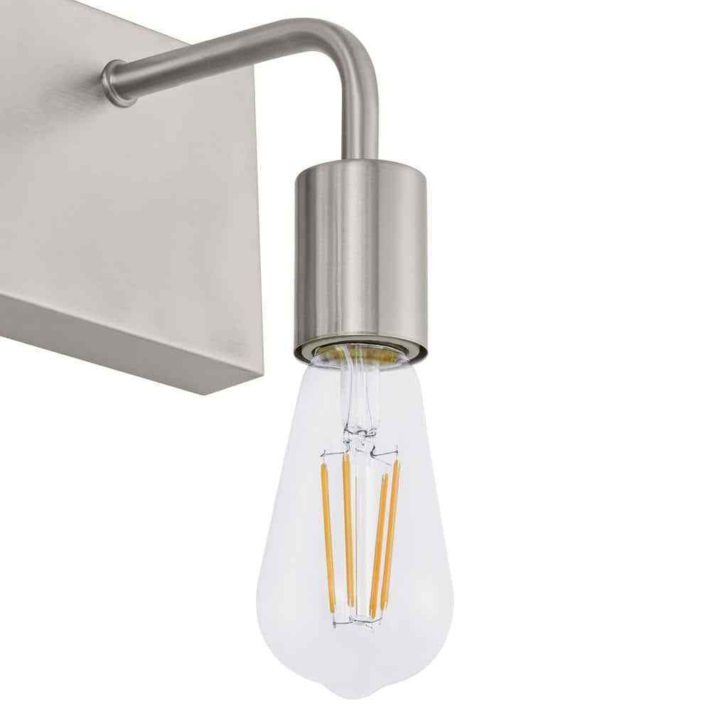 Hampton Bay Northvale 24 in. 3-Light Brushed Nickel Bathroom Vanity Light