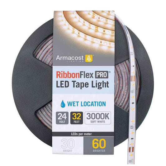 Armacost Lighting RibbonFlex Pro 32 ft. 24-Volt White Outdoor LED Tape Light