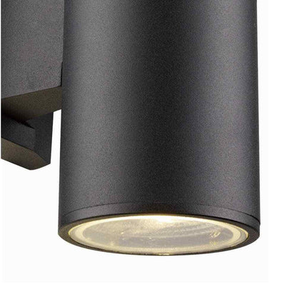 Bel Air Lighting Compact 8 in. Black Integrated LED Outdoor Wall Light Fixture