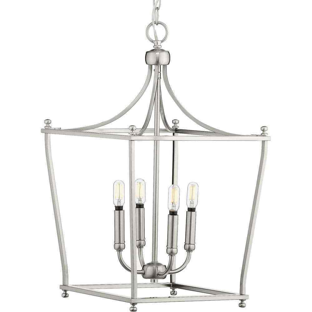 Progress Lighting Parkhurst 4-Light Brushed Nickel Foyer Pendant