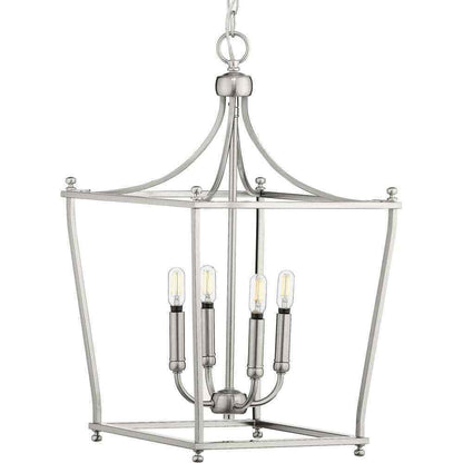 Progress Lighting Parkhurst 4-Light Brushed Nickel Foyer Pendant