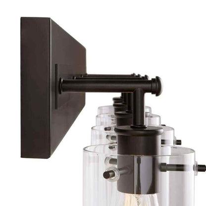 Hampton Bay Regan 29.25 in. 4-Light Matte Black Bathroom Vanity Light