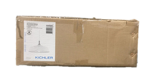 KICHLER Danika 16.25 in Mid-Century Modern Shaded Kitchen Pendant Hanging Light