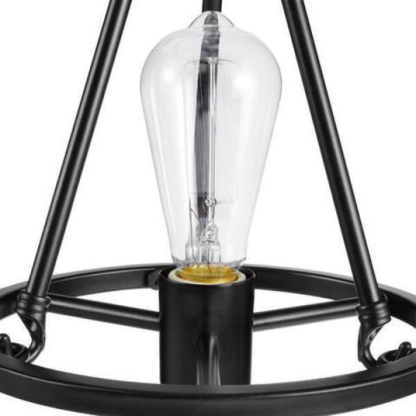Hampton Bay Stratton 1-Light Black Mini Pendant with No Shade HDP00006