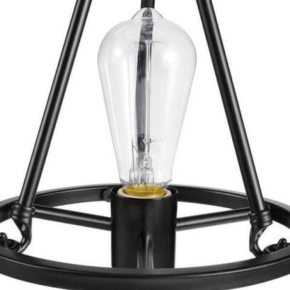 Hampton Bay Stratton 1-Light Black Mini Pendant with No Shade HDP00006