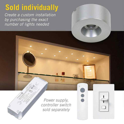 Armacost Lighting Dot Dimmable Under Cabinet LED Puck Light 3000K 221110
