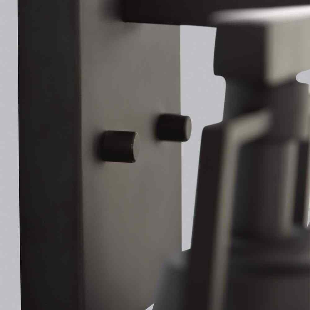 Home Decorators Insdale 3-Light Matte Black Modern Industrial Vanity Light