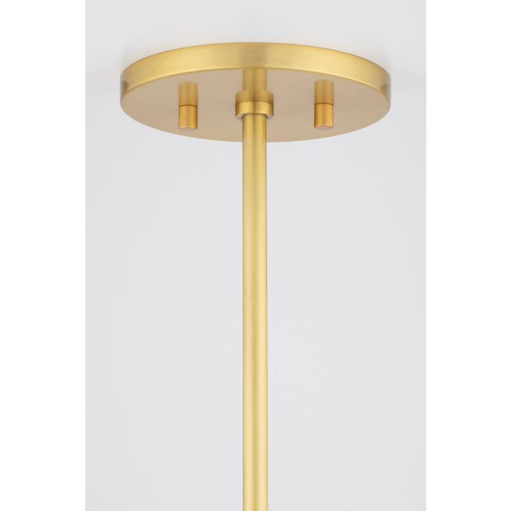 MITZI HUDSON VALLEY LIGHTING Maggie Aged Brass Finish Geometric Pendant Light