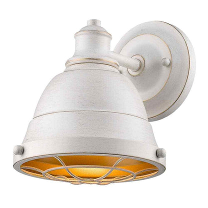 Golden Lighting Bartlett 1-Light French White Bath Light