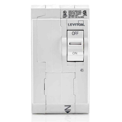 Leviton Branch Circuit Breaker 2-Pole 45 A 120-Volt/240-Volt Hydraulic Magnetic